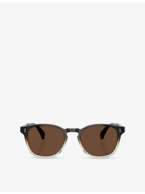 Oliver Peoples OV5298SU Finley Round-Frame Acetate Sunglasses