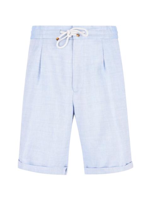 Brunello Cucinelli drawstring pleated shorts