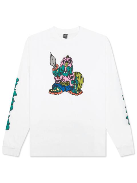 BRAIN DEAD BRAIN DEAD LITTLE BARBARIAN L/S - WHITE
