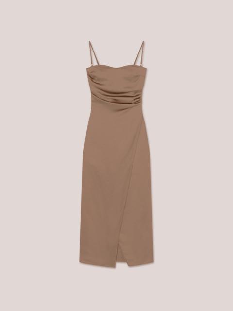 Nanushka KAMARI - Slip satin dress - Sandstone