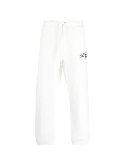 Moncler Pantalone in Felpa / Logo-Patch Track Pants "White" MON11