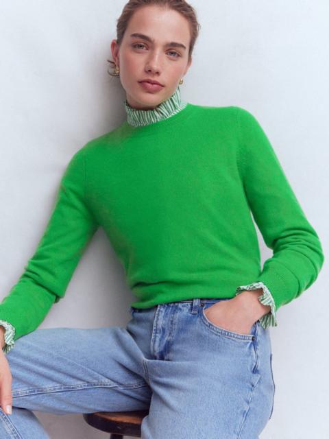 BODEN Eva Cashmere Crew Neck Sweater-Sapling Green