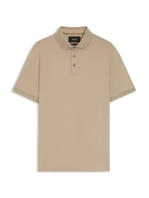 BOSS REGULAR-FIT POLO SHIRT IN MERCERIZED COTTON