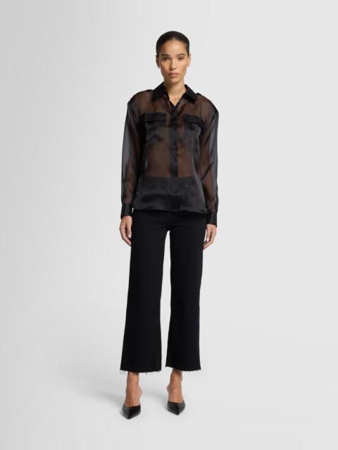 7 For All Mankind Cropped Alexa in Black