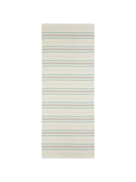 Johnstons of Elgin striped cashmere scarf