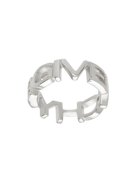 Silver Letters Ring