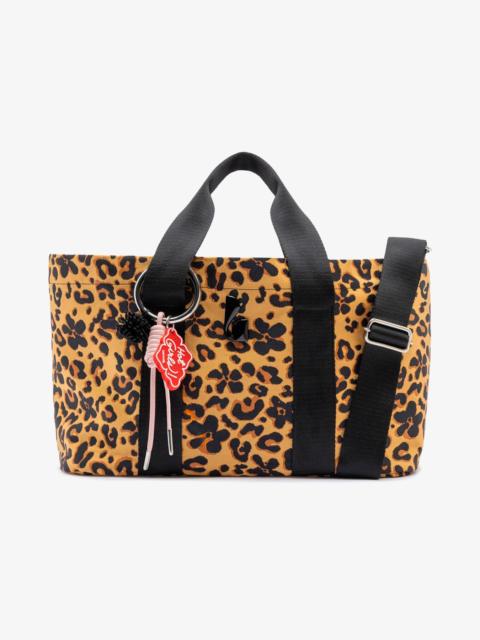 Larroudé Americana Tote Bag In Leopard Jacquard