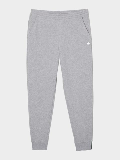 LACOSTE Men's Solid Active Double Face Slim Fit Joggers