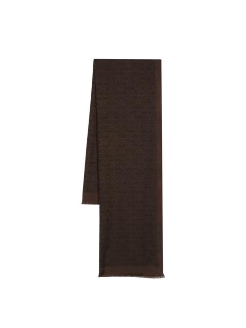 Moschino jacquard logo scarf