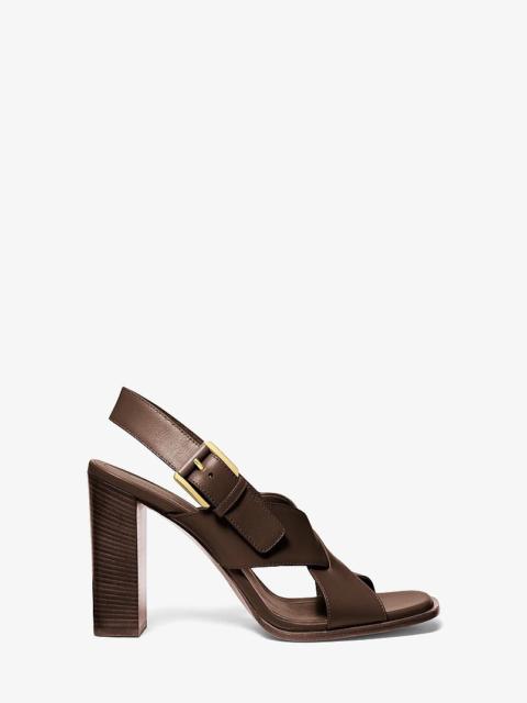 MICHAEL KORS Jasmine Leather Sandal
