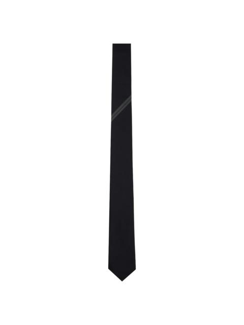 ZEGNA Black Silk Jacquard Tie