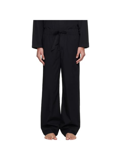 TEKLA Black Poplin Pyjama Pants
