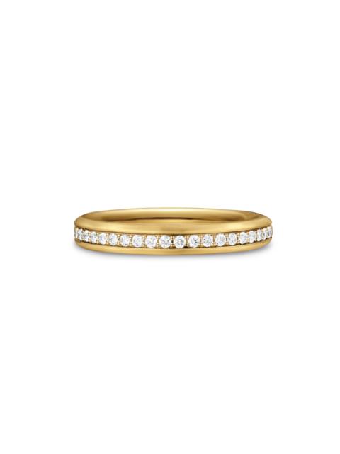 DAVID YURMAN Men's Beveled Band Ring in 18K Yellow Gold - Diamond