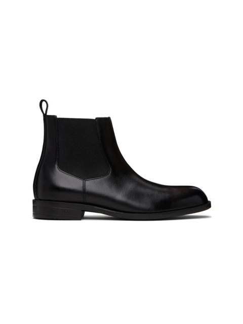 BOSS Black Leather Chelsea Boots