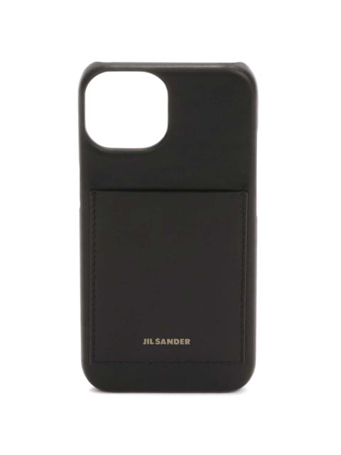 Jil Sander iPhone 14 leather case