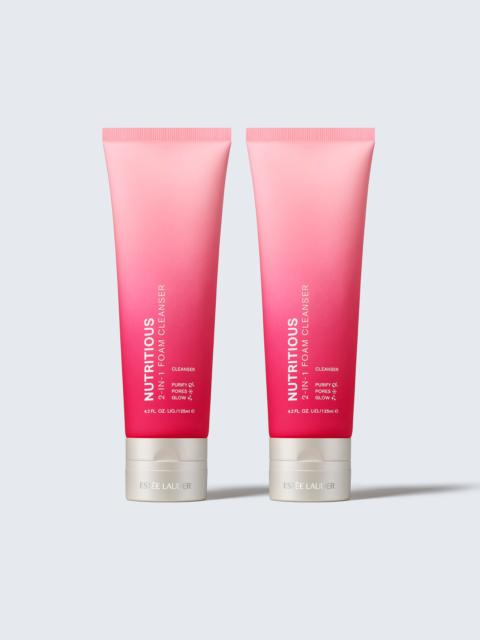Estée Lauder Nutritious Cleanser Duo Skincare Set Purify. Pores. Glow.