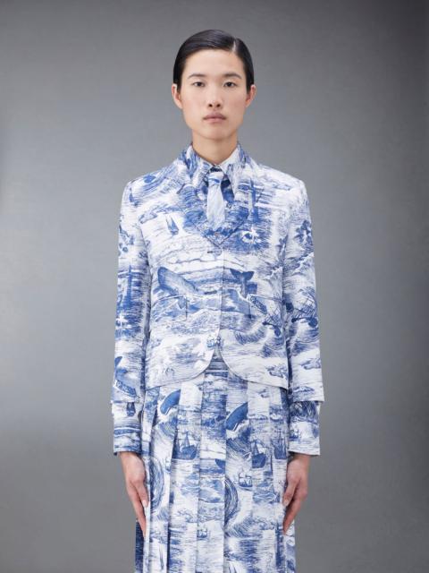 Thom Browne Nautical Silk Twill Toile High Armhole Sport Coat