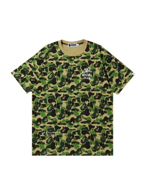 BAPE x Anti Social Social Club ABC Camo Tee 'Green'