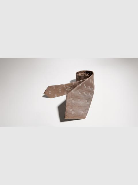 GUCCI Horsebit silk jacquard tie