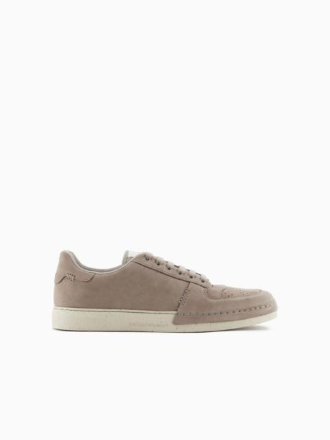 EMPORIO ARMANI Suede sneakers