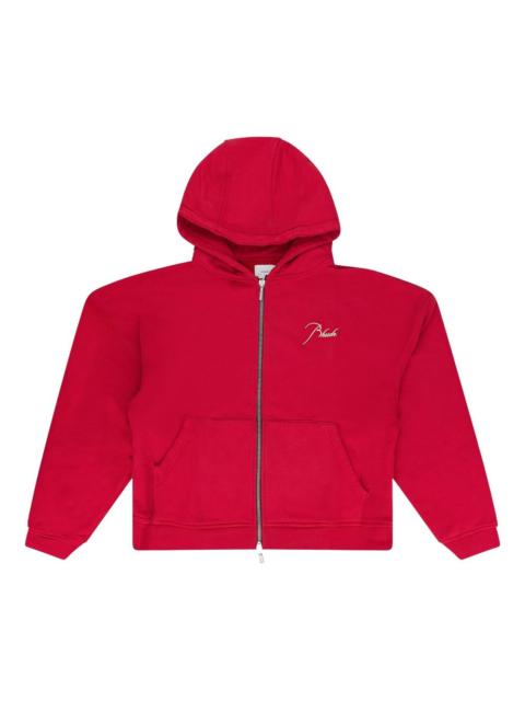 Rhude zip-fastening hoodie
