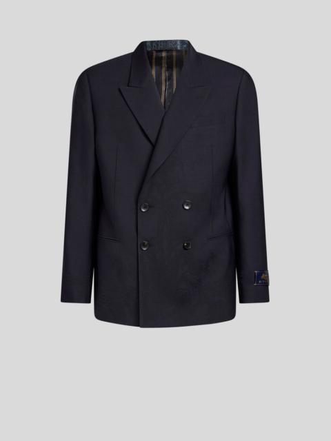 Etro DOUBLE-BREASTED JACKET WITH PLACED MOTIF