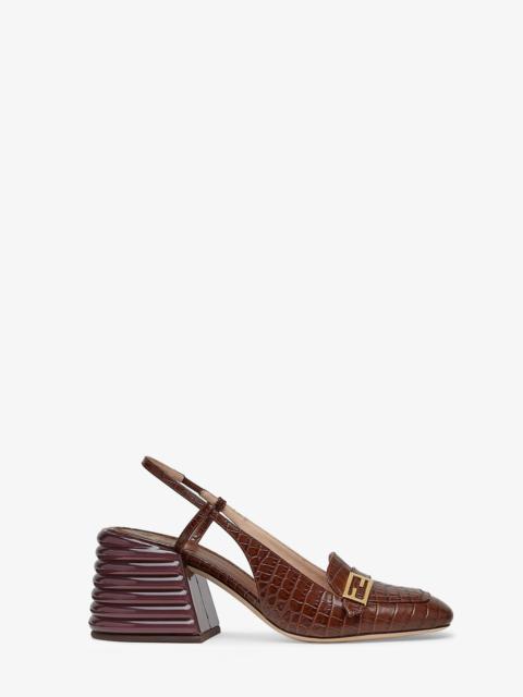 FENDI Brown leather Promenade