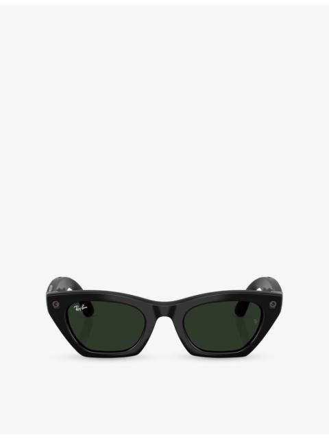 Ray-Ban RW4015 Zena Irregular-Frame Injected Meta AI Glasses