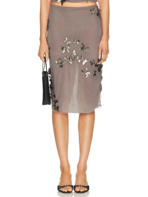 Blumarine Embroidered Skirt