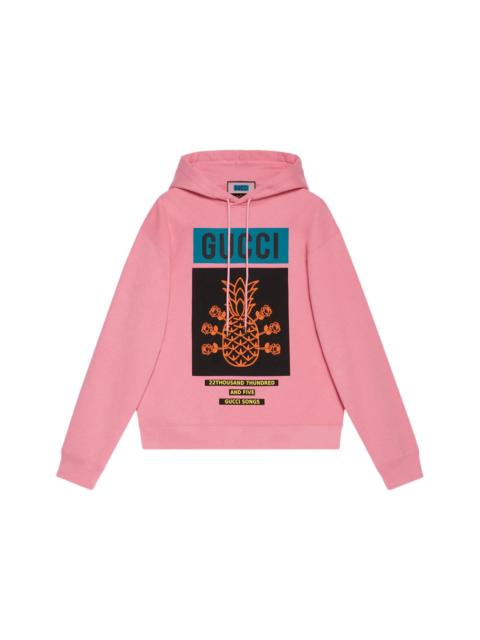 GUCCI Gucci Pineapple Pullover Hoodie Light Pink/Multi