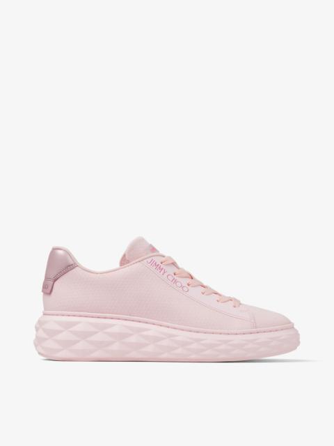 JIMMY CHOO Diamond Light Maxi/f
Powder Pink Knit Low-Top Trainers with Platform Sole