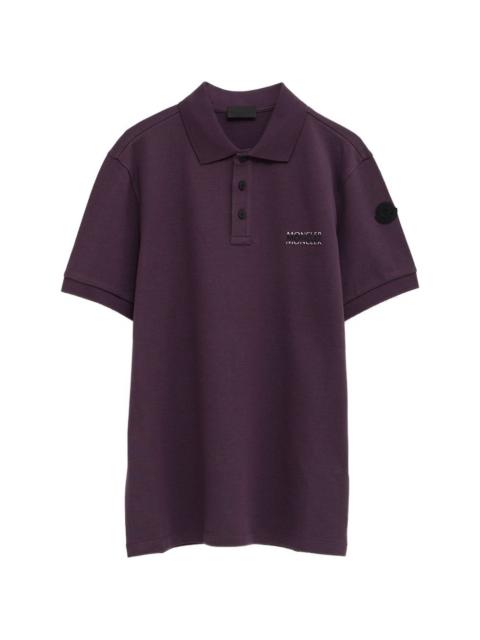 logo patch polo shirt