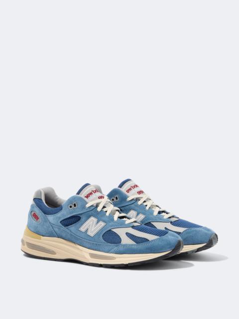 New Balance Made in UK 991V1 suede-trimmed sneakers