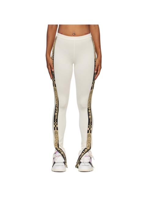 Off-White Beige Vented Leggings