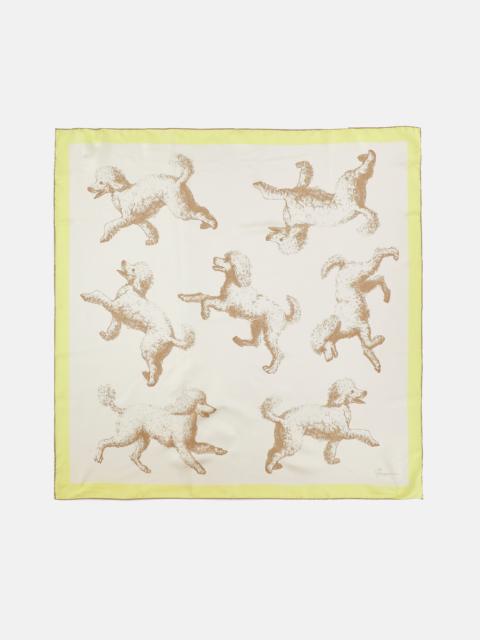 JACQUEMUS GRAND CANICHE SCARF IN SILK