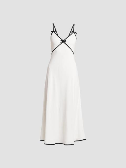 Moschino Women's Bow A-Line Midi Dress - White