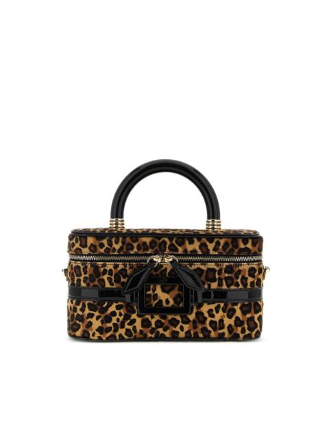 Roger Vivier Belle Vivier leopard-print buckle tote bag
