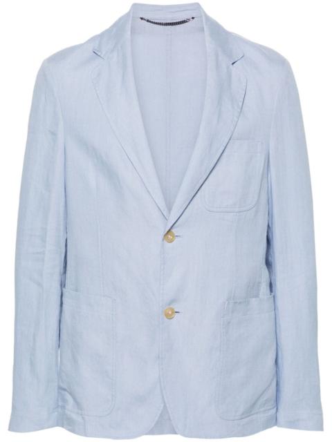 Canali single-breasted linen blazer