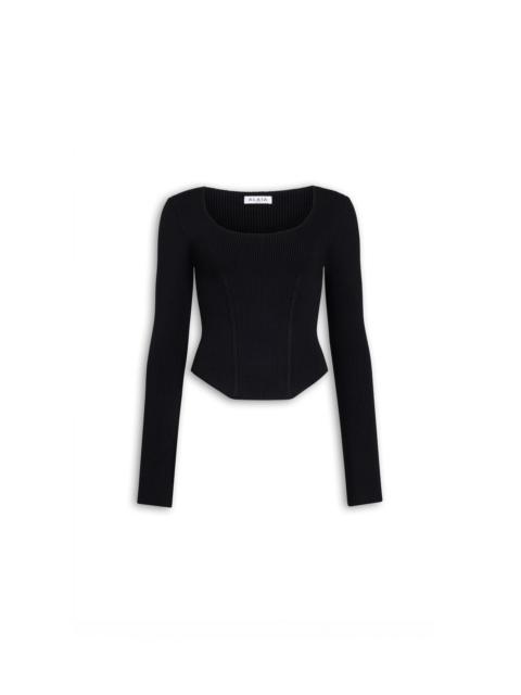 CORSET WOOL TOP