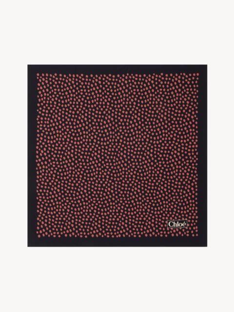 Chloé THE CHLOÉ SPOTTED SQUARE SCARF IN SILK