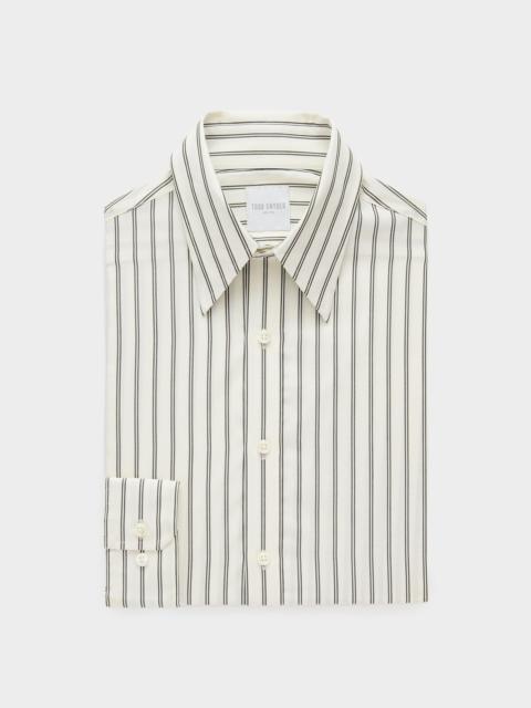 TODD SNYDER Cotton Long Point Collar Dress Shirt