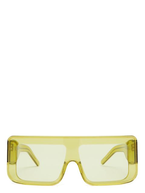 Rick Owens DRKSHDW DOCUMENTA SUNGLASSES (ACID YELLOW)