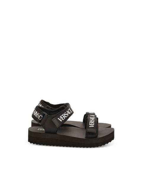 VERSACE JEANS COUTURE logo strap sandals