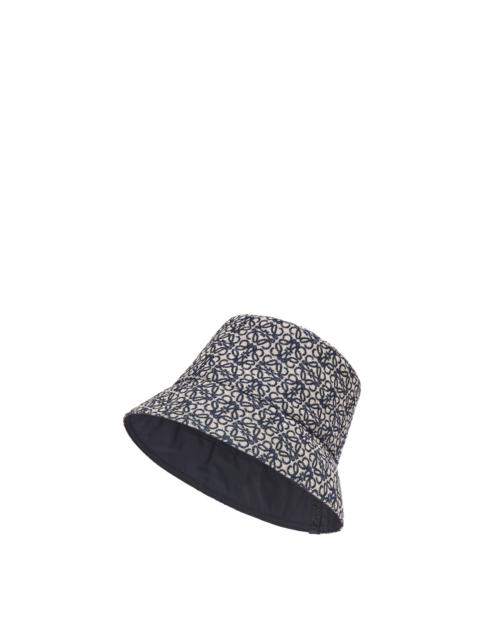 Loewe Reversible bucket hat in Anagram jacquard and nylon