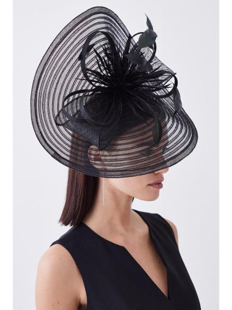 KAREN MILLEN Feather Detail Fascinator