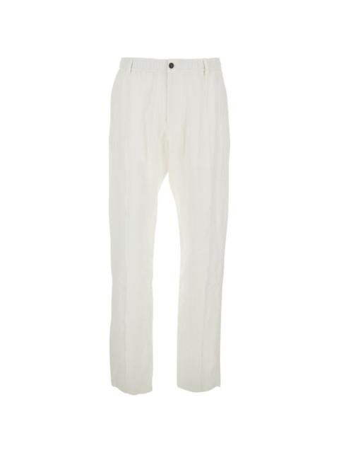EMPORIO ARMANI drawstring linen trousers