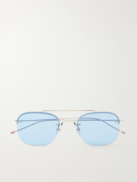 Thom Browne Aviator-Style Titanium Sunglasses
