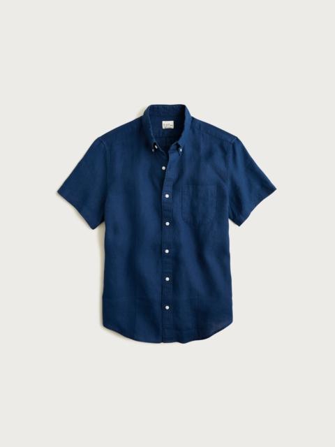 J.CREW Short-sleeve Baird McNutt Irish linen shirt