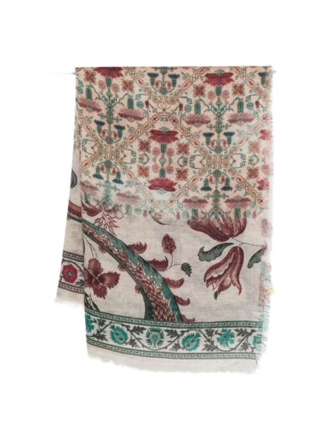 Pierre-Louis Mascia Printed cashmere scarf