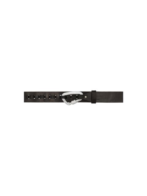 HELIOT EMIL™ Black Leather Carabiner Belt